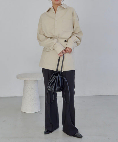 CAPRICIEUX LE'MAGE 裹身疊穿設計 襯衫