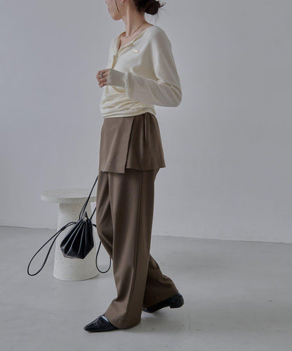 開衫風不對稱針織衫