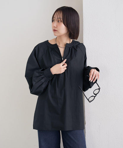 半拉鍊長款上衣