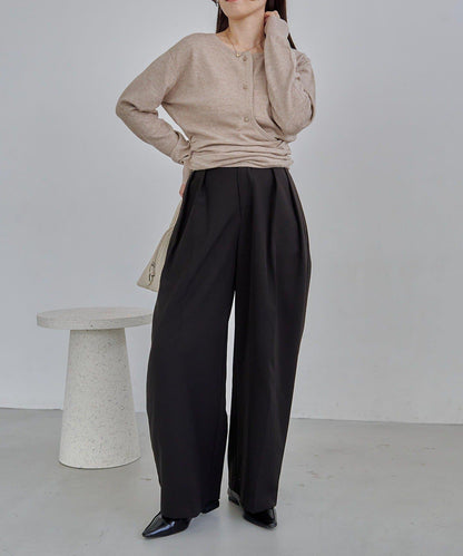 開衫風不對稱針織衫