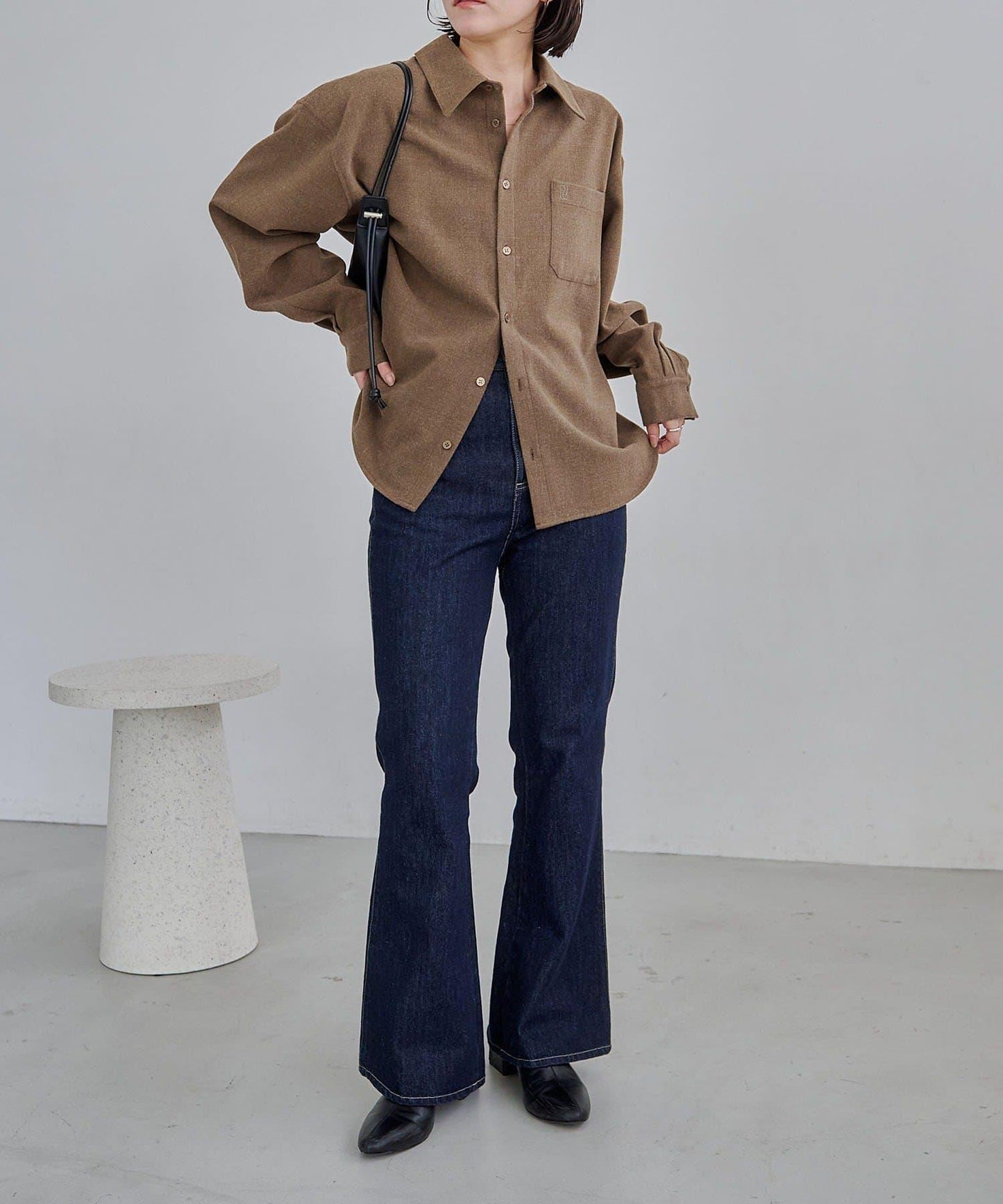 CAPRICIEUX LE'MAGE 裹身疊穿設計 襯衫