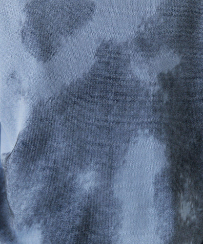 噴繪印花圓領針織衫