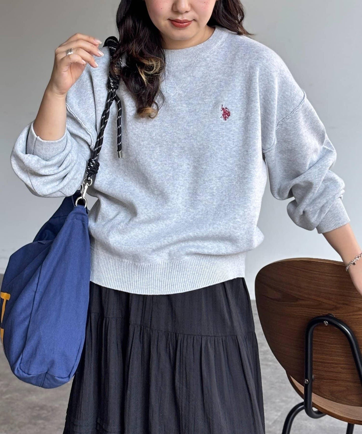 【U.S. POLO ASSN.】衛衣風針織衫