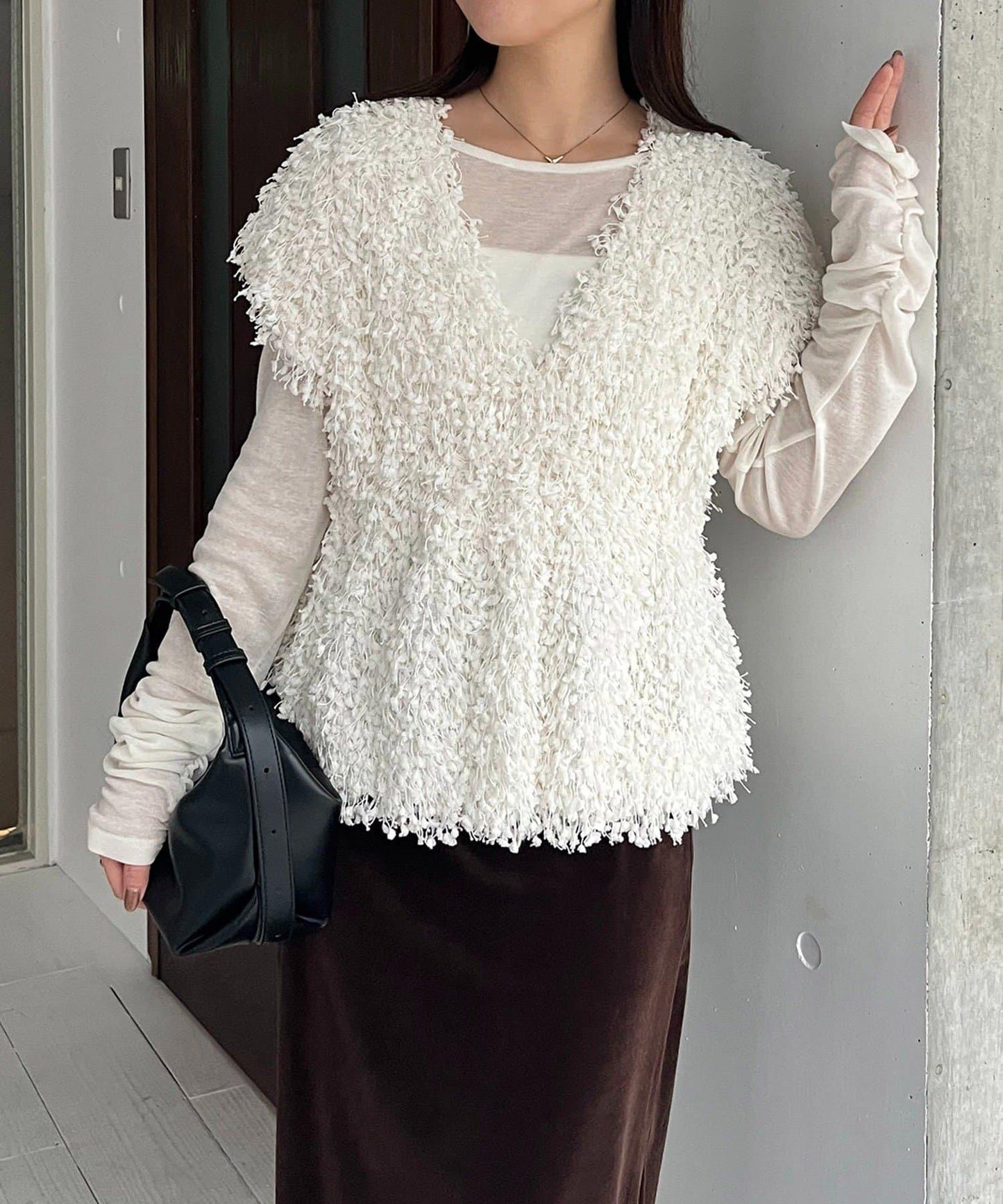 【CAPRICIEUX LE'MAGE】圈圈紗流蘇上衣