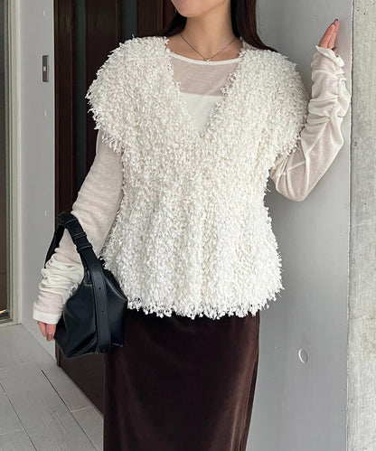 【CAPRICIEUX LE'MAGE】圈圈紗流蘇上衣