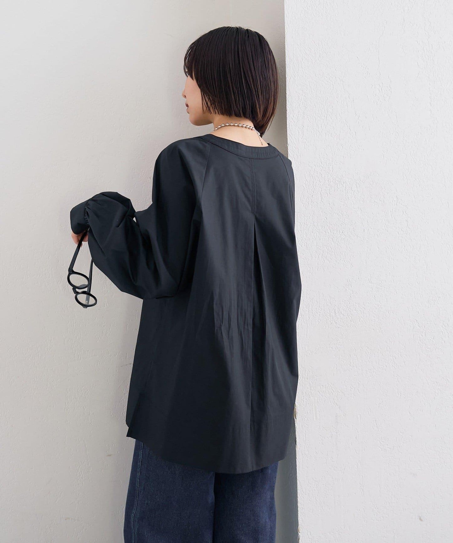 半拉鍊長款上衣