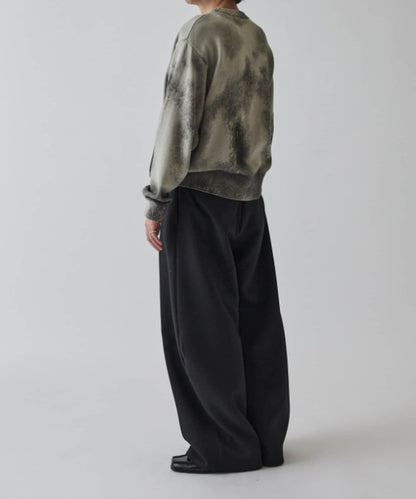 噴繪印花圓領針織衫