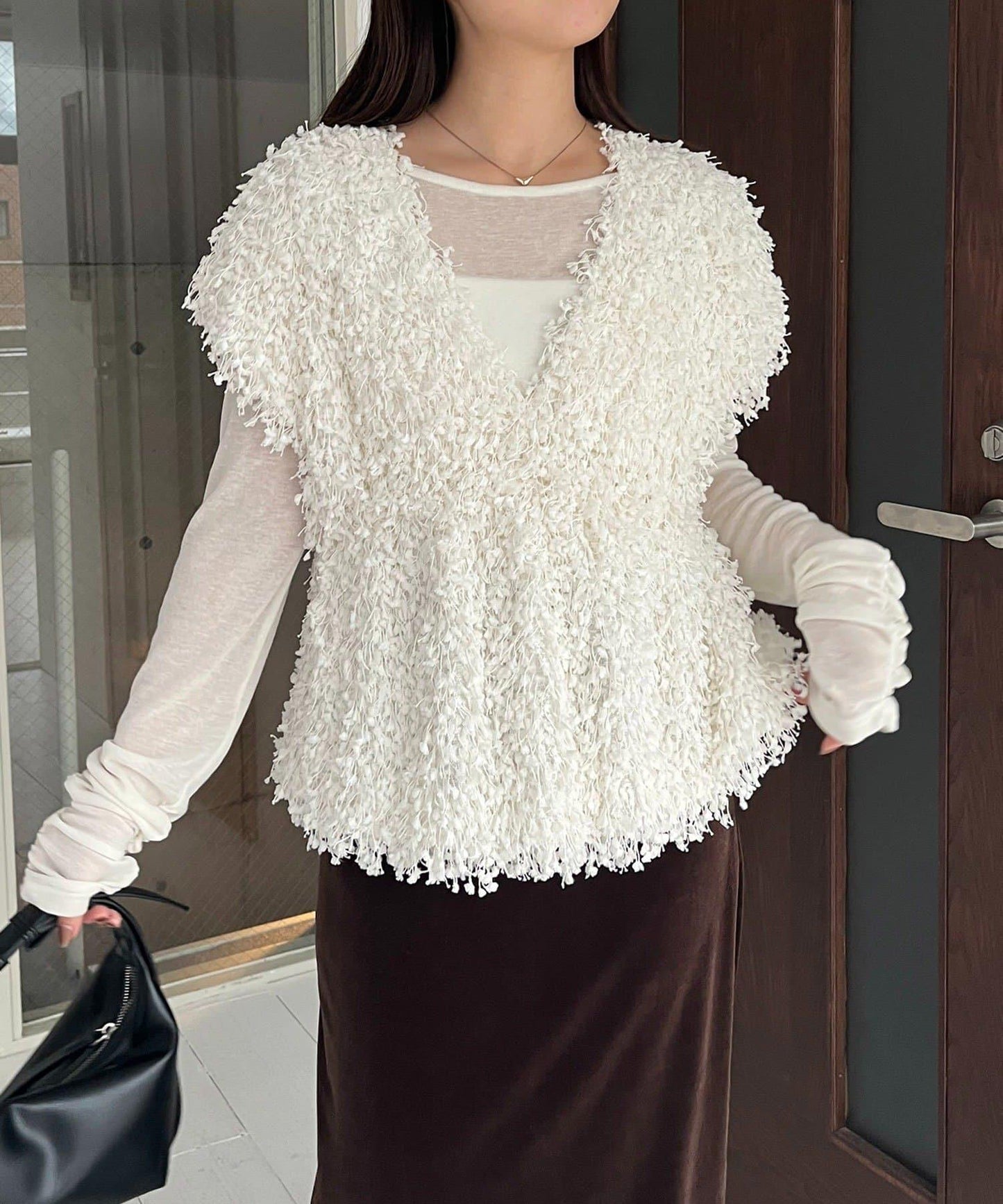 【CAPRICIEUX LE'MAGE】圈圈紗流蘇上衣