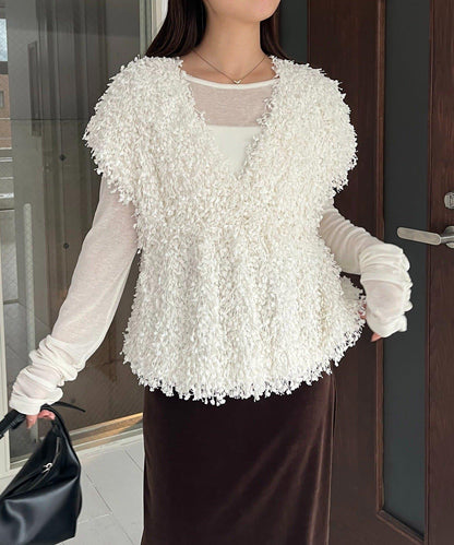 【CAPRICIEUX LE'MAGE】圈圈紗流蘇上衣