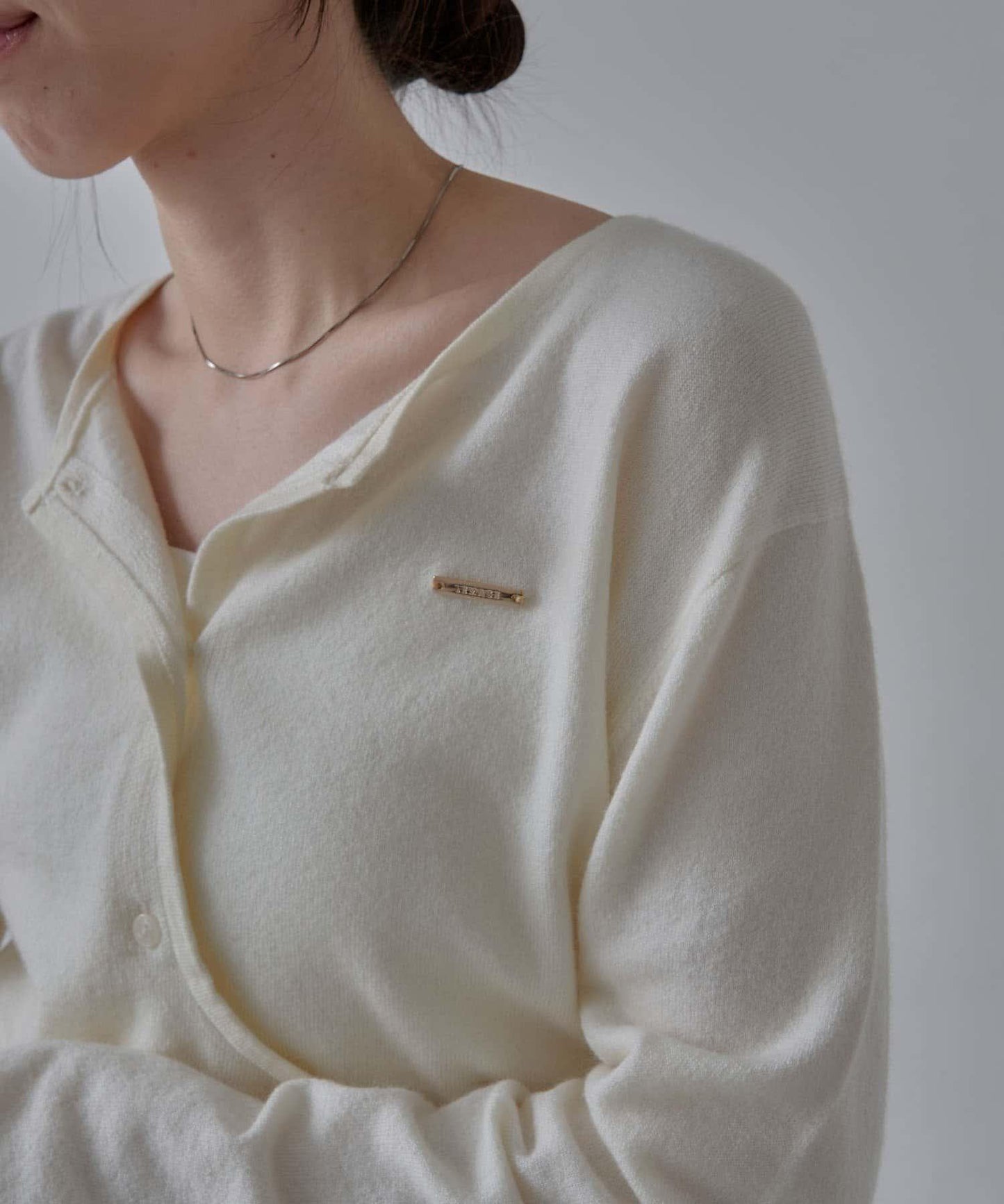 開衫風不對稱針織衫