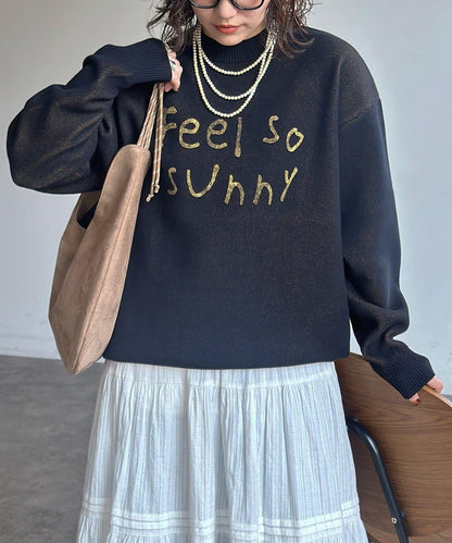 可雙面穿拼色標誌衛衣風針織衫