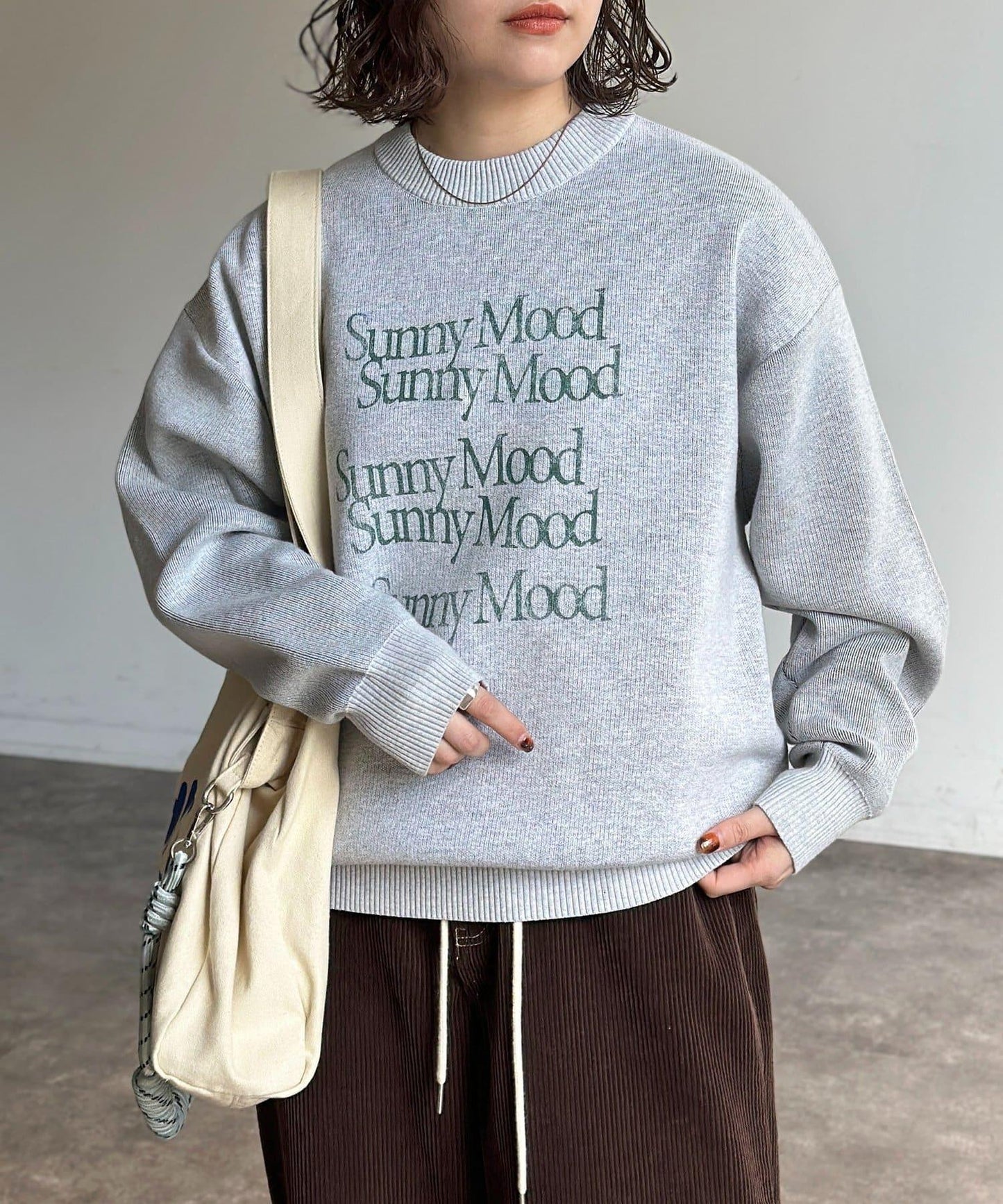 可雙面穿拼色標誌衛衣風針織衫