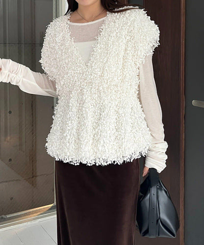 【CAPRICIEUX LE'MAGE】圈圈紗流蘇上衣