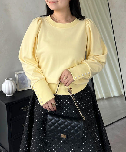 袖珍珠泡泡袖衛衣