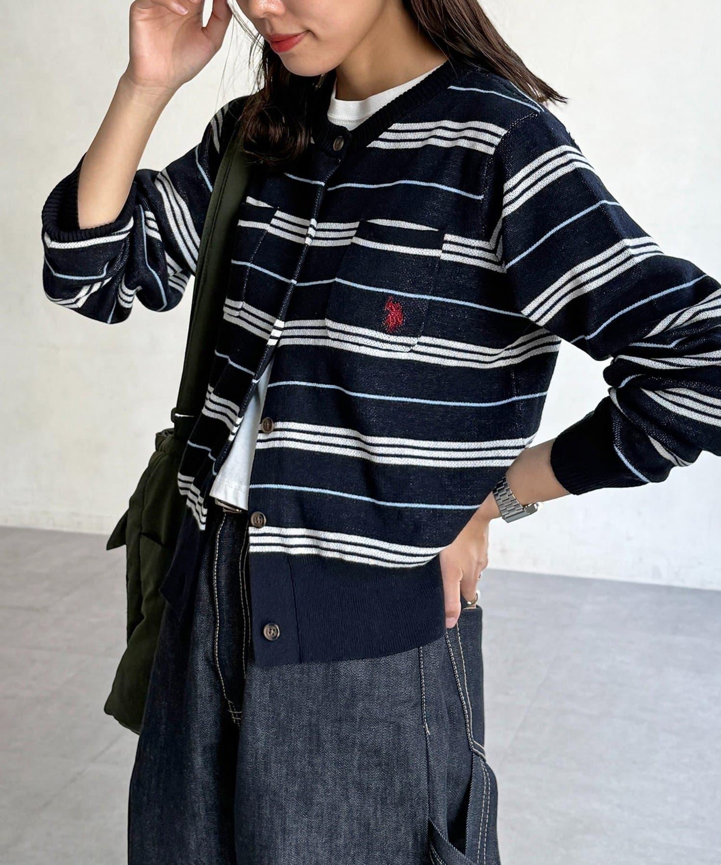 【U.S. POLO ASSN.】休閒風帶口袋開衫