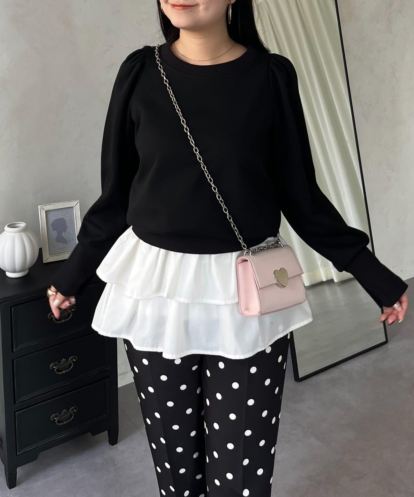 袖珍珠泡泡袖衛衣