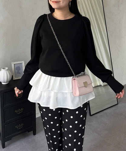 袖珍珠泡泡袖衛衣