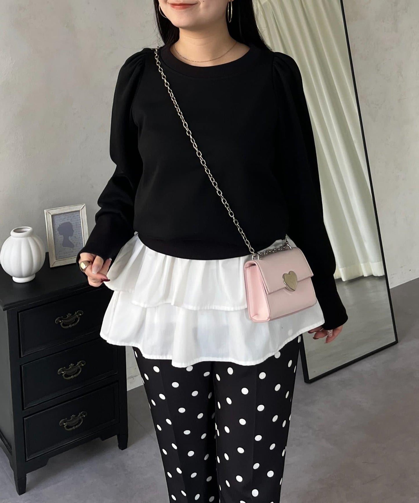 袖珍珠泡泡袖衛衣