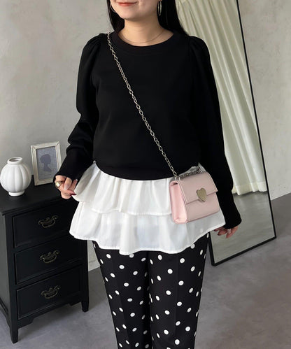 袖珍珠泡泡袖衛衣