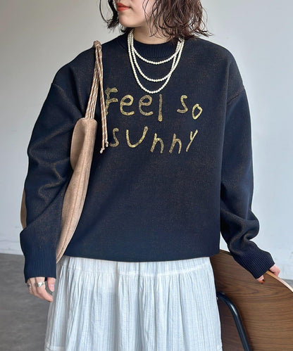 可雙面穿拼色標誌衛衣風針織衫