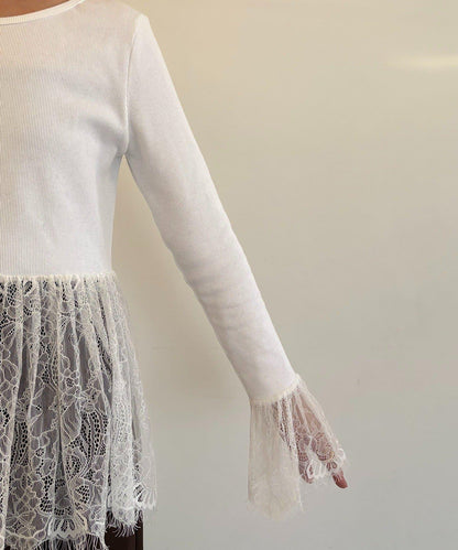 蕾絲長袖T恤