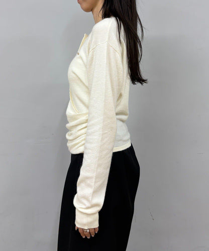 開衫風不對稱針織衫