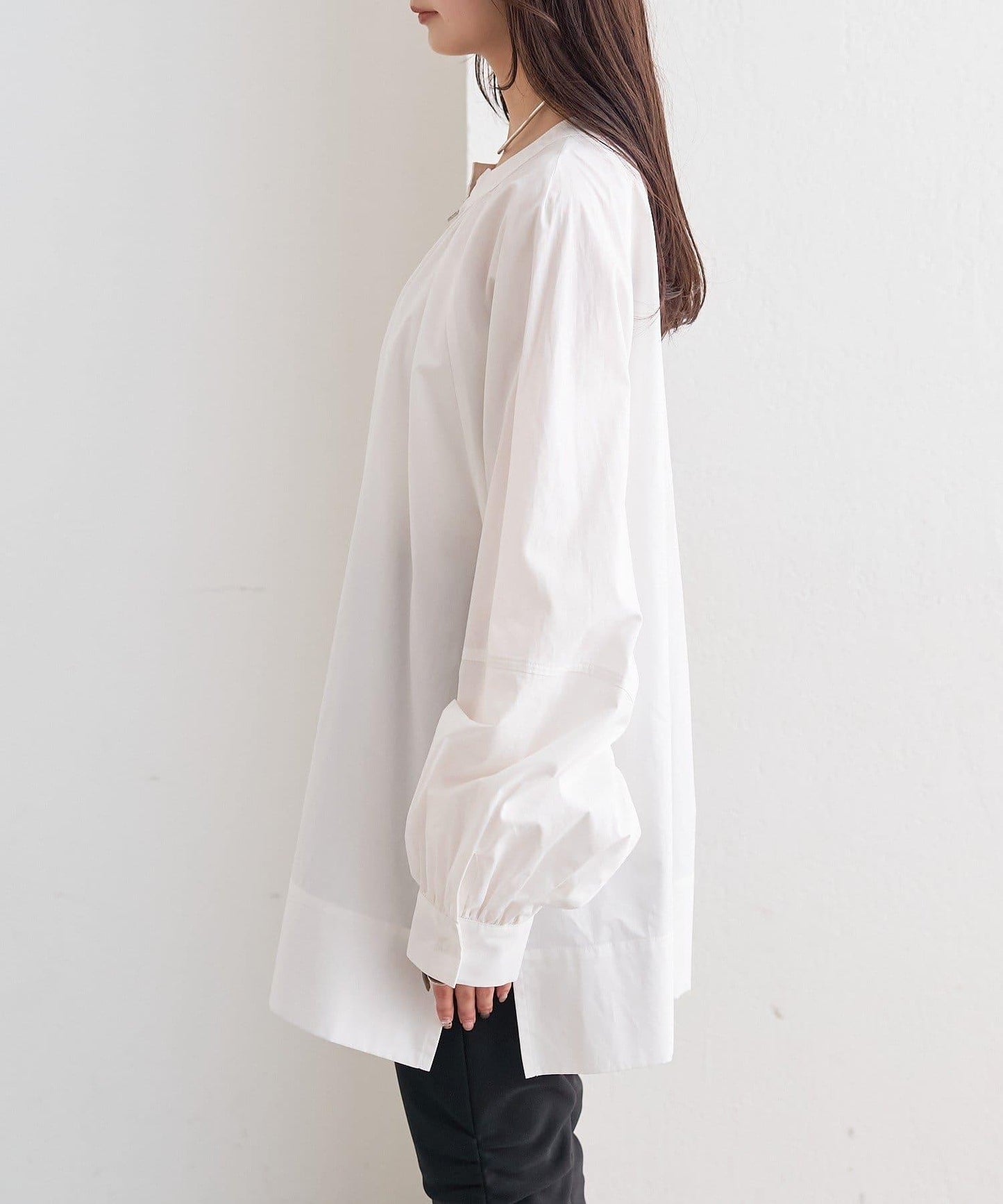 半拉鍊長款上衣