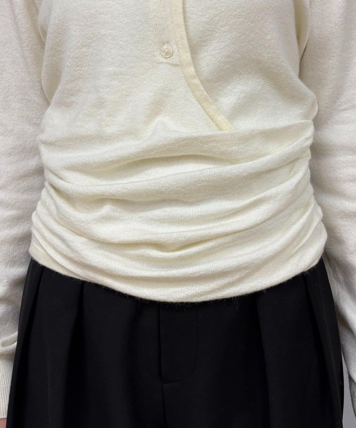 開衫風不對稱針織衫