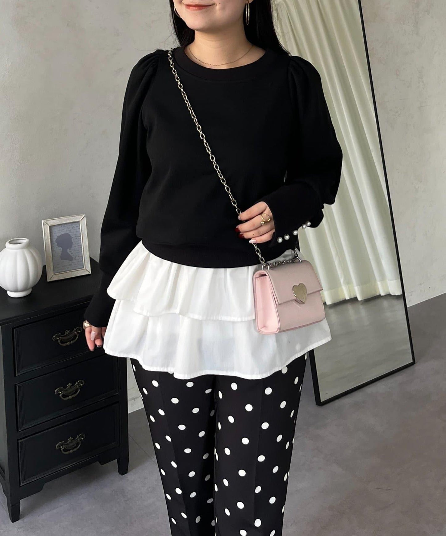 袖珍珠泡泡袖衛衣