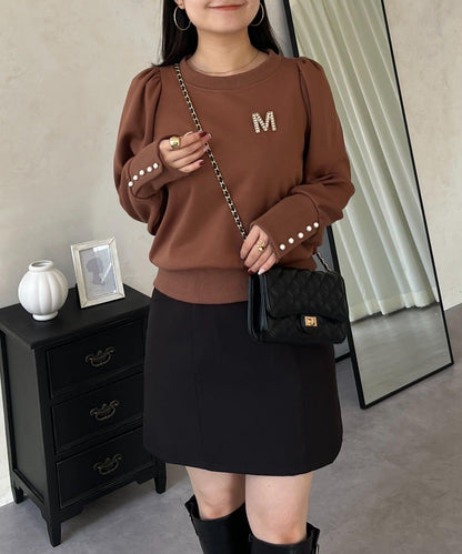 袖珍珠泡泡袖衛衣