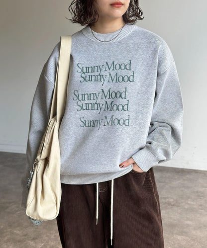 可雙面穿拼色標誌衛衣風針織衫