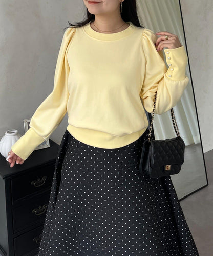 袖珍珠泡泡袖衛衣