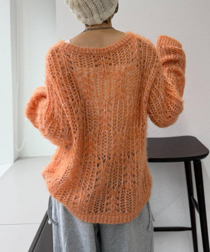 【w closet】透視亮絲針織衫