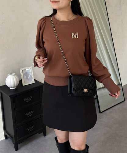 袖珍珠泡泡袖衛衣