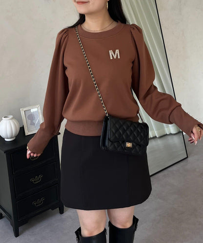 袖珍珠泡泡袖衛衣