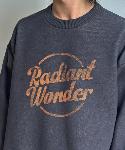 可雙面穿拼色標誌衛衣風針織衫