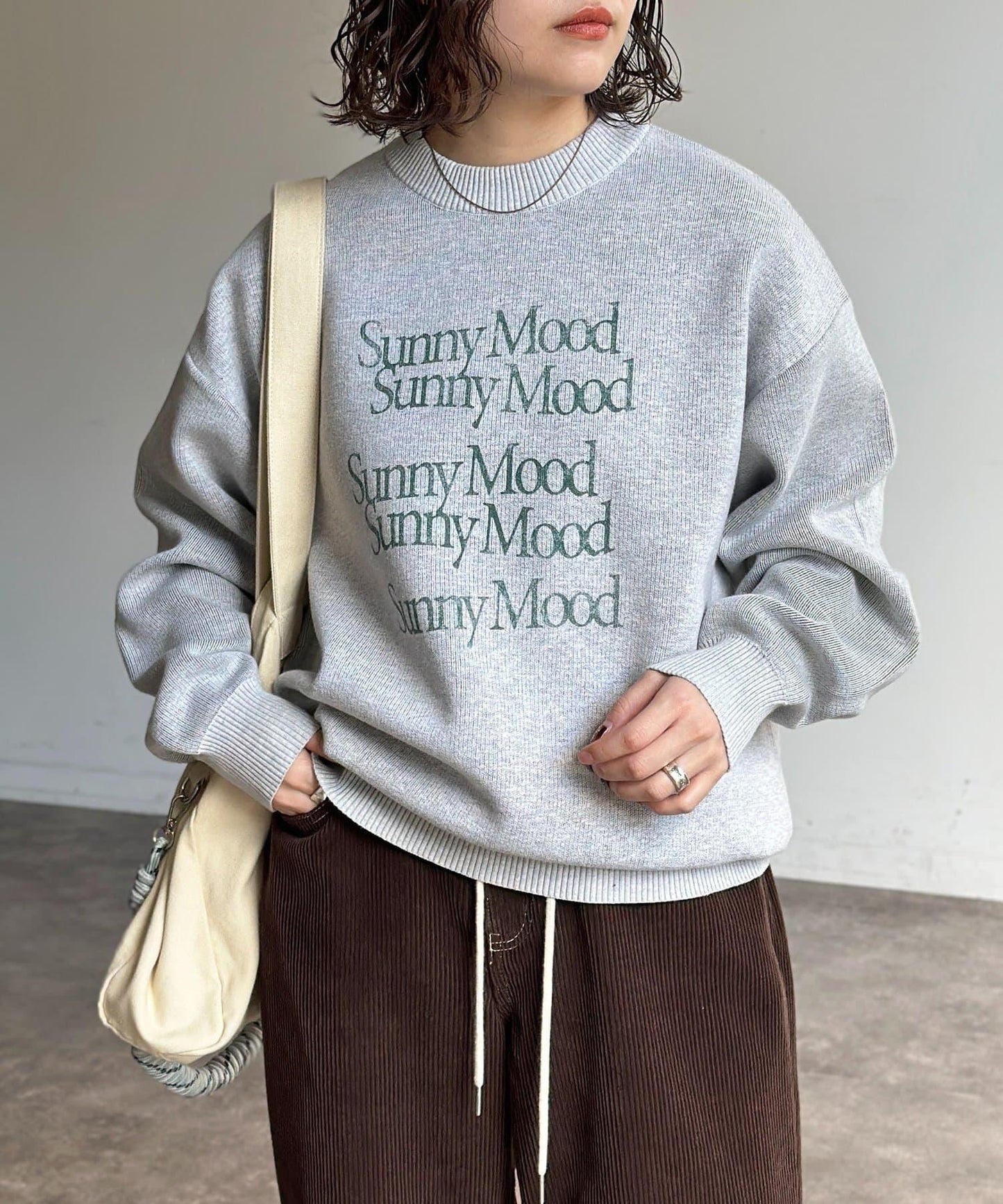 可雙面穿拼色標誌衛衣風針織衫