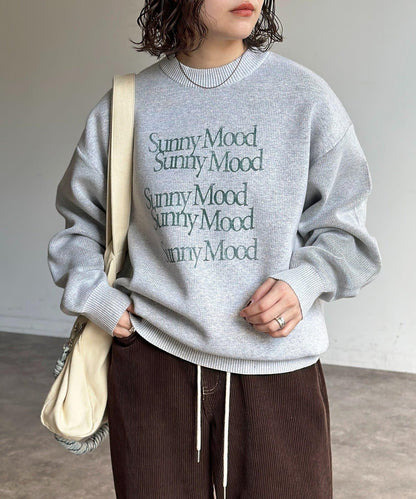 可雙面穿拼色標誌衛衣風針織衫