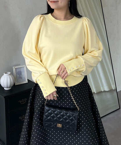 袖珍珠泡泡袖衛衣