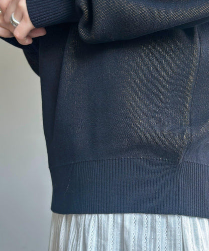 可雙面穿拼色標誌衛衣風針織衫