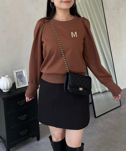 袖珍珠泡泡袖衛衣