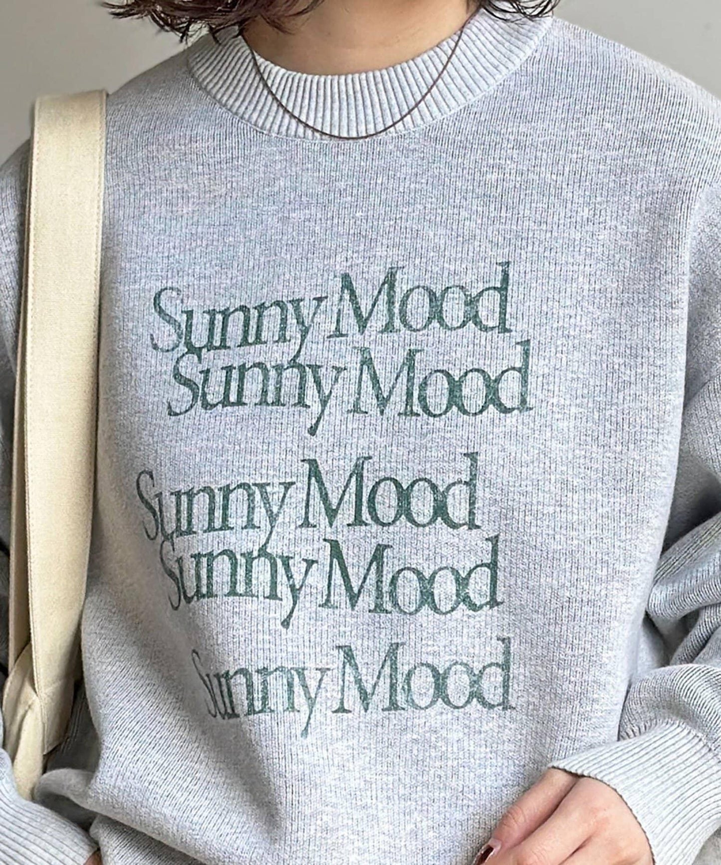 可雙面穿拼色標誌衛衣風針織衫