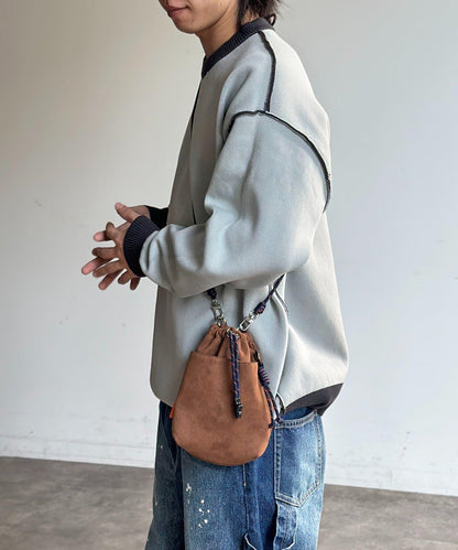 可雙面穿拼色標誌衛衣風針織衫