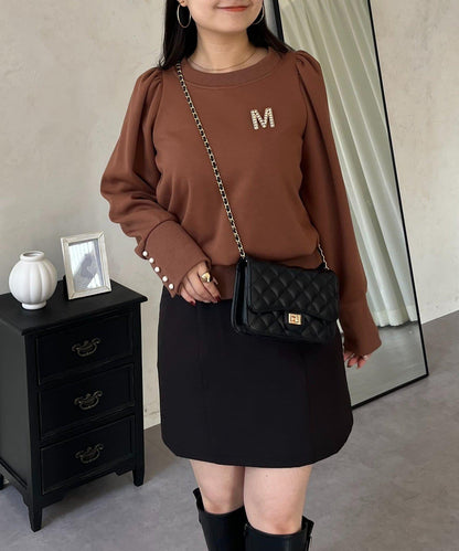 袖珍珠泡泡袖衛衣