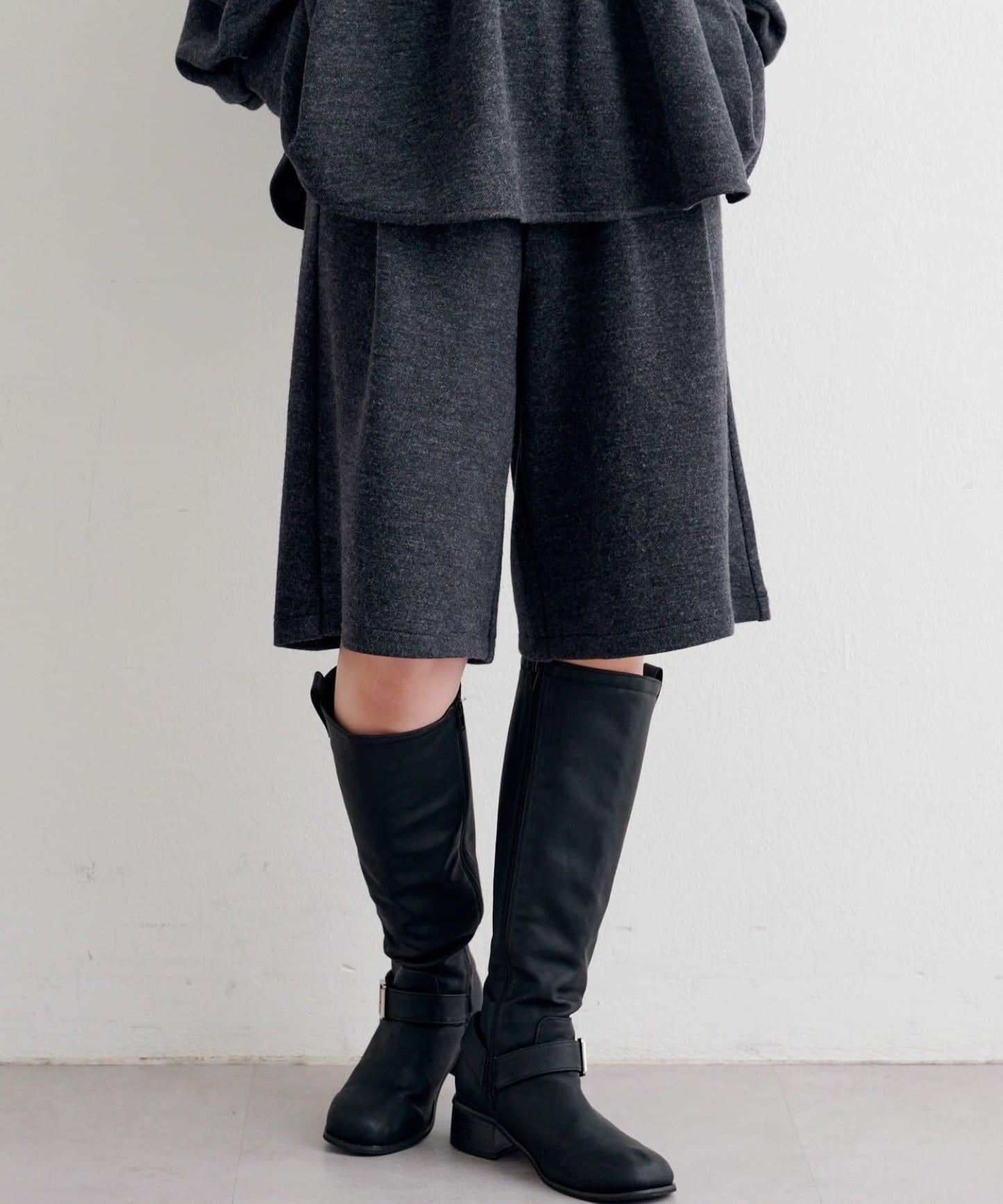 【套裝可搭配】B針織風格衛衣短褲