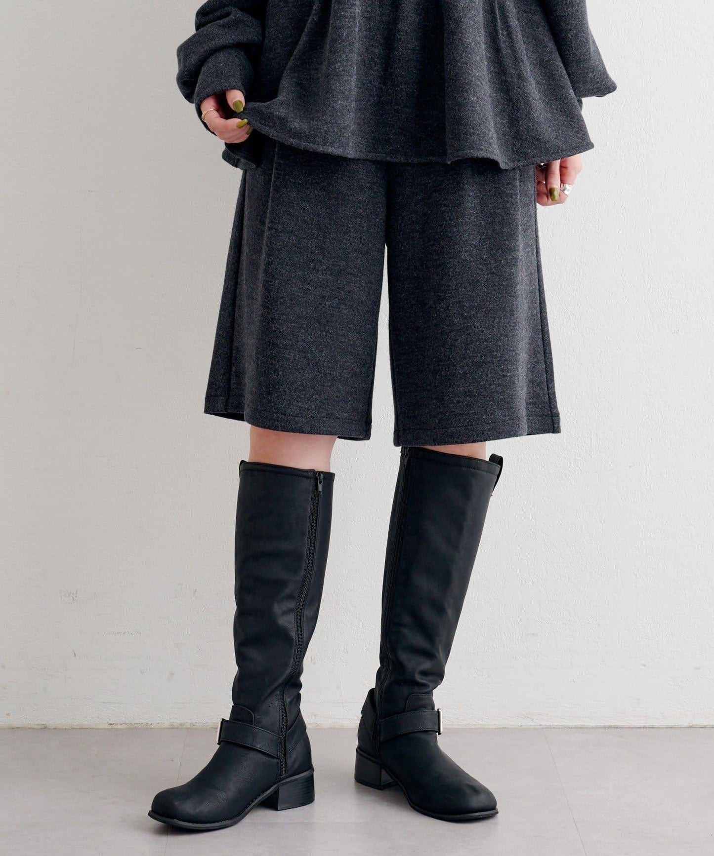 【套裝可搭配】B針織風格衛衣短褲