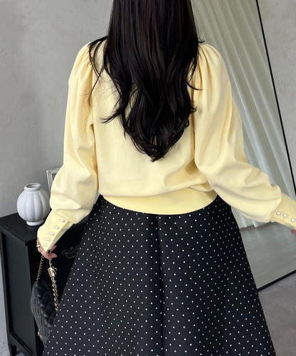 袖珍珠泡泡袖衛衣