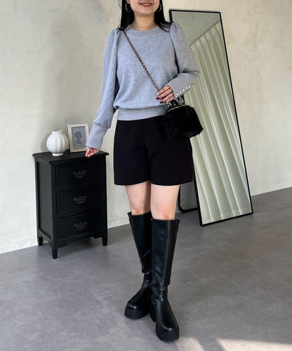 袖珍珠泡泡袖衛衣