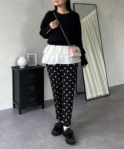 袖珍珠泡泡袖衛衣