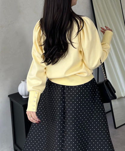 袖珍珠泡泡袖衛衣